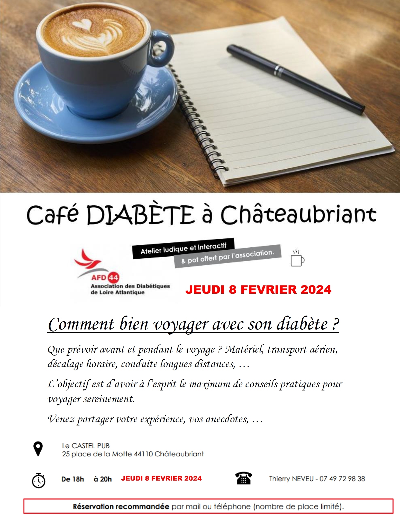 CAFE DIABETE CHATEAUBRIANT 